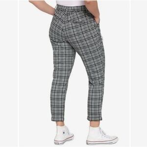 Black and white plaid pants